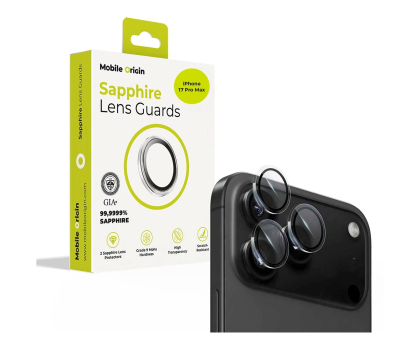 Szkło i folia ochronna Mobile Origin Sapphire Lens guards do Phone 17 Pro / 17 Pro Max clear